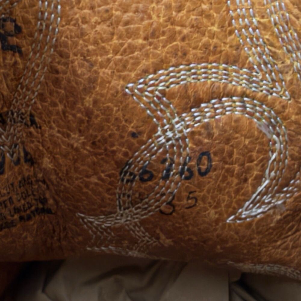 Vintage Frye Western Cowboy Boots Brown Leather USA Made Size 9M Distressed - Picture 13 of 15